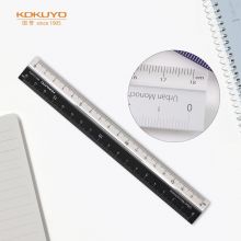 国誉(KOKUYO)都市印象铝制直尺(18cm)190×20.6×5mm黑色 WSG-CLU18D