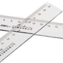 得力(deli)透明塑料直尺20cm 6220