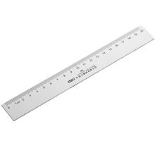 得力(deli)透明塑料直尺20cm 6220