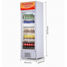 澳柯玛（AUCMA） 387升立式风直冷单门冷藏冰箱展示柜  SC-387NE