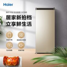 海尔（Haier） 193升匀冷家用立式冰柜 冷柜小型冰箱 BD-193MDT
