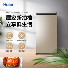 海尔（Haier）148升匀冷家用立式冰柜 冷柜小型冰箱BD-148MDT