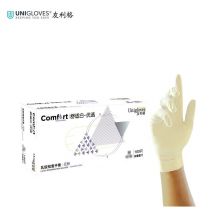 友利格（UNIGLOVES） U0900 一次性乳胶加厚手套 240mm舒适白L码100只装