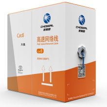 秋叶原(CHOSEAL) 六类网线【工程版0.57±0.02mm】蓝色305米 QS2619BT305