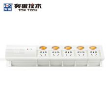 突破 插座5位分控独立开关/防雷抗电涌/防过载插线板S5K5(1.8m)