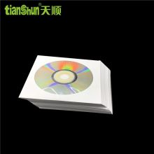 天顺 光盘盒加厚款胶质透明光盘盒 126mm 100张/包 纸质光盘袋