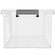 SPACEXPERT H5072 近直角高透手提塑料收纳箱 25L单只