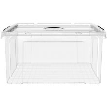 SPACEXPERT H5072 近直角高透手提塑料收纳箱 25L单只