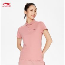 李宁 短袖女春夏健身系列 APLS068 蔷薇粉红-6 L