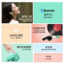 飞利浦（PHILIPS）真无线蓝牙耳机回音降噪CD级高清音质 TAT2206黑