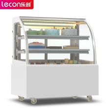 乐创（lecon） 蛋糕展示柜商用水果保鲜柜(白色弧形1.2米台式)YM-FLZG-1.2