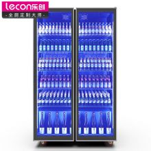 乐创 (lecon) 啤酒柜展示柜饮料柜冷藏保鲜柜 回弹门风冷双门850L LC-ZSG02