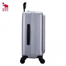 爱华仕 前开盖商务密码行李箱可刹车旅行箱密码箱6641 银色 20英寸