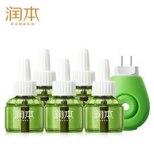 润本（RUNBEN） 蚊香液 驱蚊 150晚45ml×5瓶+1器 电蚊香 无香型