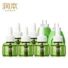 润本（RUNBEN) 驱蚊 蚊香液 180晚45ml×6瓶+2器 电蚊香 无香型