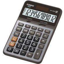 卡西欧(CASIO)AX-120B 商务计算器 中型机 灰色经典款
