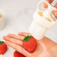 法焙客（FOR BAKE） 月饼模具 手压式家用卡通中秋月饼模  50g草莓1花片