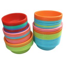 圆形蔬菜加密塑料果篮 3号大孔款28cm*9.7cm高