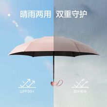 蕉下 胶囊系列五折伞 防紫外线遮阳防晒伞方便携带47cm*6骨 仲夏粉