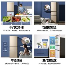 容声冰箱217升三开门BCD-217D11N 