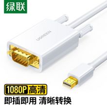 绿联  MD103 Mini DP转VGA转接线 白色1.5米 10410