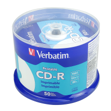 威宝 52x CD-R 700M 可打印空白光盘 50片桶装 刻录盘