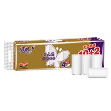 洁柔无芯卷纸 加厚4层140克卫生纸*12卷