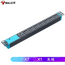 公牛16A大功率PDU机柜插座插线板 8位无线GNE-108DW