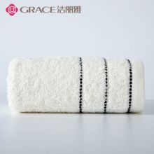 洁丽雅 超强吸水纯棉毛巾1条米色30*60cm