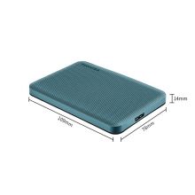 东芝 2TB 移动硬盘 V10系列 USB 3.2 Gen 1 2.5英寸 黛绿 兼容Mac