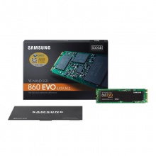 三星 MZ-N6E500BW SSD固态硬盘 500GB M.2接口 SATA总线 860 EVO 