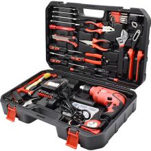 卡夫威尔 P14006A 128件套冲击钻 电钻工具箱 工具套装