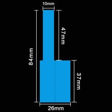 欣码 不干胶A4标签贴纸防水P型 激光打印 蓝色50张