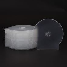 天顺 加厚款胶质透明光盘盒 贝壳形光盘盒50片/包
