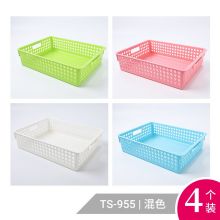 天顺(tianshun)A4网状塑料文件筐无盖款TS-955 四色装