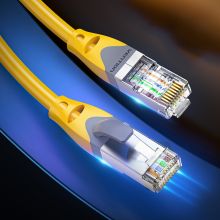 威迅超六类网线 Cat6a类工程级万兆双屏蔽网线 跳线 5米IBHYJ