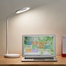 齐心 办公家庭两用台灯护眼夜光灯蓝光桌面卧室多用LED灯  LZ-201