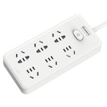 齐心 PCP-WZ648 6位30孔总控全长4.8米插排