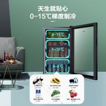 海尔96升冷藏柜 保鲜柜小型冰箱 DS096A