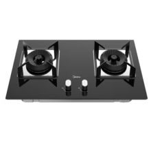 美的（Midea） 燃气灶一级能效 5.0KW大火力 黑晶面板台嵌两用天然气 商用家用JZT-Q62A