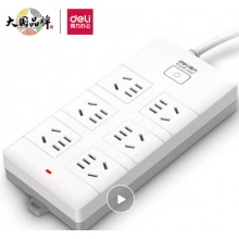 得力 18260-02 插排 3*6孔2米