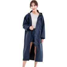 雨航 NJ613 藏青 户外长款连体男女风衣式雨衣