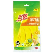 3M 思高薄巧型天然橡胶手套 中号（1付）