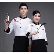 厨师工作服套装  长袖上衣+围裙