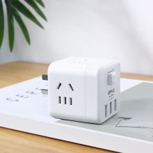 欧普照明四位插座 无线【4面五孔-3USB-带开关】