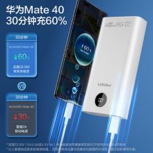 品胜22.5W超级快充20000毫安时大容量充电宝智能数显