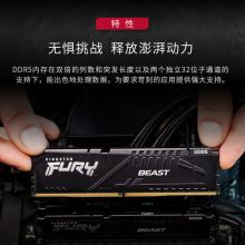 金士顿(Kingston)DDR5台式机内存 FURY Beast野兽系列 骇客神条 5600 16G