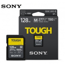 索尼 SF-M128T SD卡 128G UHS-II型高速存储卡 相机内存卡 三防卡128G 277M V60