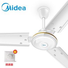 美的 工业大风力56家用轻音铁叶客厅餐厅 三叶吊式电风扇 FC140-BA