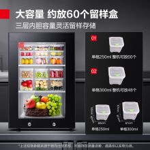 德玛仕食品留样柜保鲜冷藏展示柜LG-60YL【双锁设计】